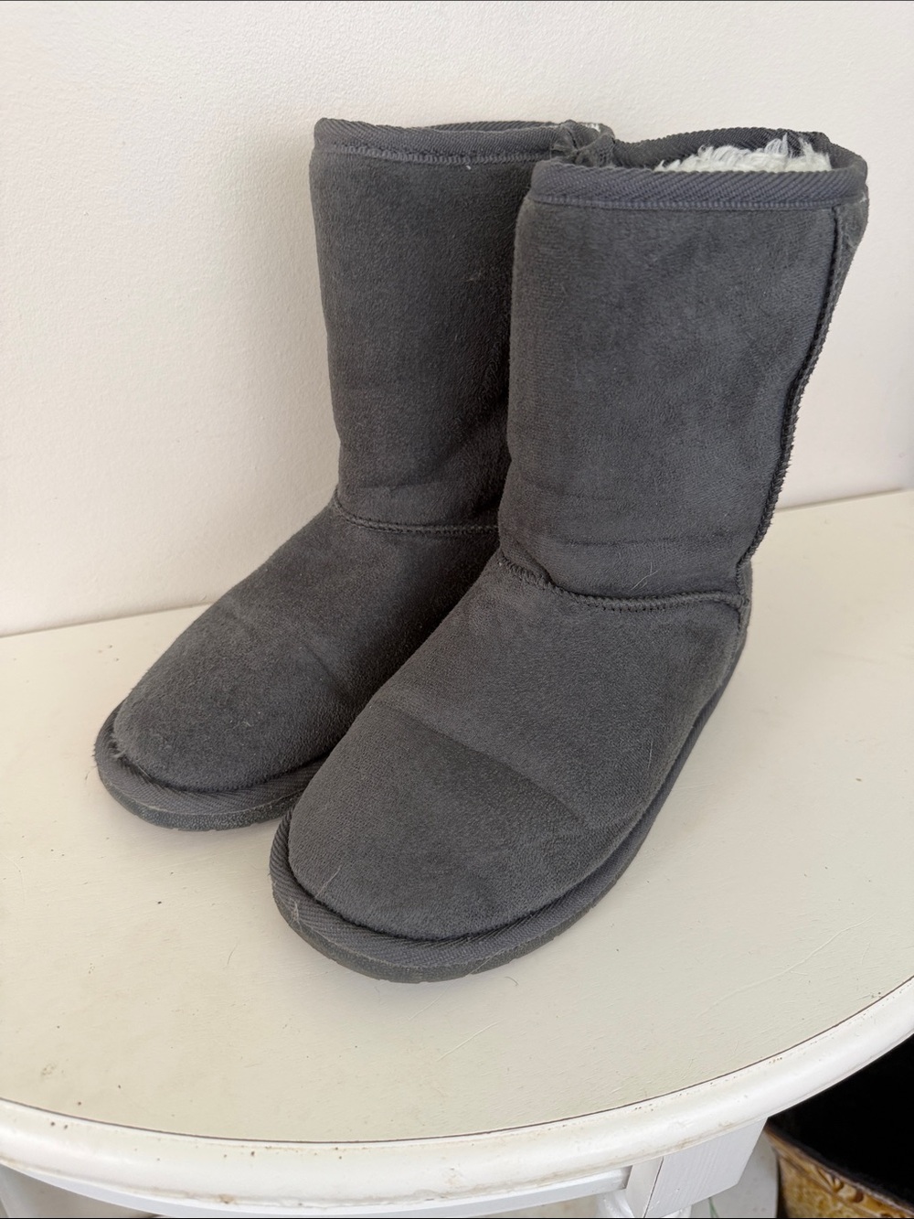 (2394) Dawgs Women's Gray Cozy Micr Giber Winter Boots, Size: 9